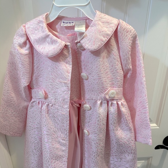 Girl’s Long Sleeve Coat and Dress Set - Picture 1 of 3